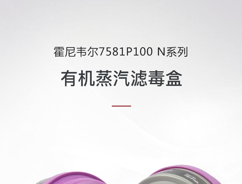 霍尼韦尔（Honeywell） 7581P100 滤毒盒 (有机气体及蒸气、颗粒物)